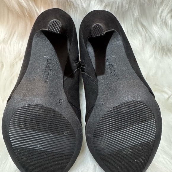 Limelight Black and Gold Ankle Booties with Decorative Clasps - Picture 7 of 11